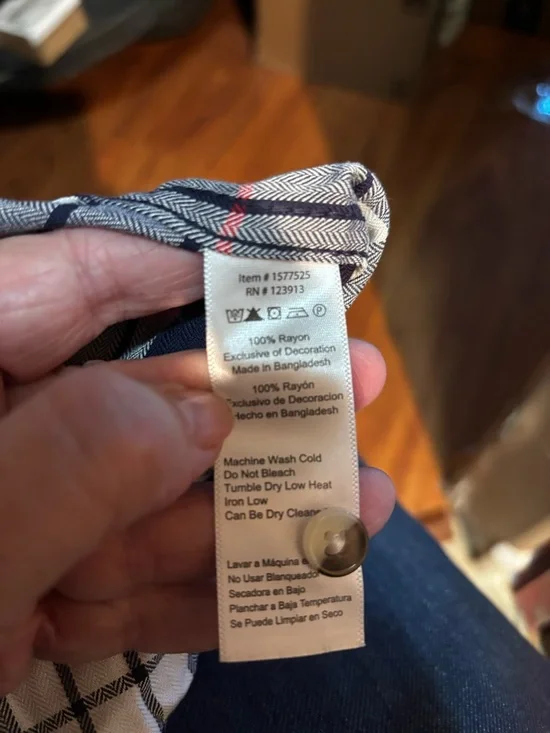 Zach's Girlfriend Ladies Short-Sleeve Shirt - Navy, White, Red, Sz L. NWT! - Picture 7 of 7